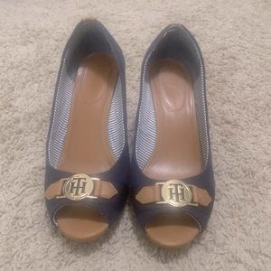 Tommy Hilfiger Peep Toe Wedge Pump